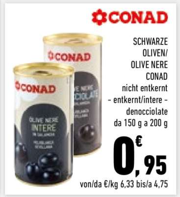 SCHWARZE OLIVEN/OLIVE NERE CONAD