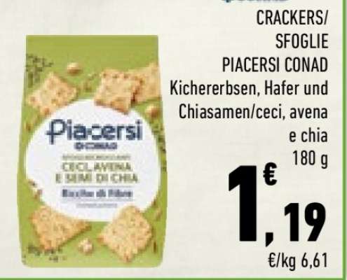 CRACKERS/SFOGLIE PIACERSI CONAD