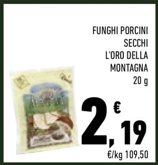 FUNGHI PORCINI SECCHI L'ORO DELLA MONTAGNA 20 g