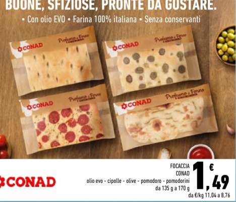 Focaccia Conad