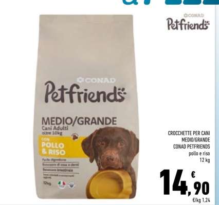 CROCCHETTE PER CANI MEDIO/GRANDE CONAD PETFRIENDS