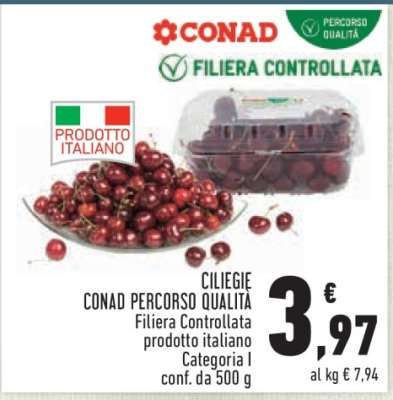 CILIEGIE CONAD PERCORSO QUALITA'