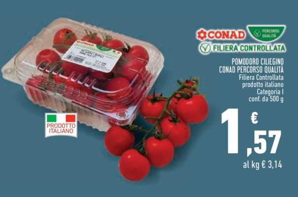Pomodoro Ciliegino Conad Percorso Qualità
