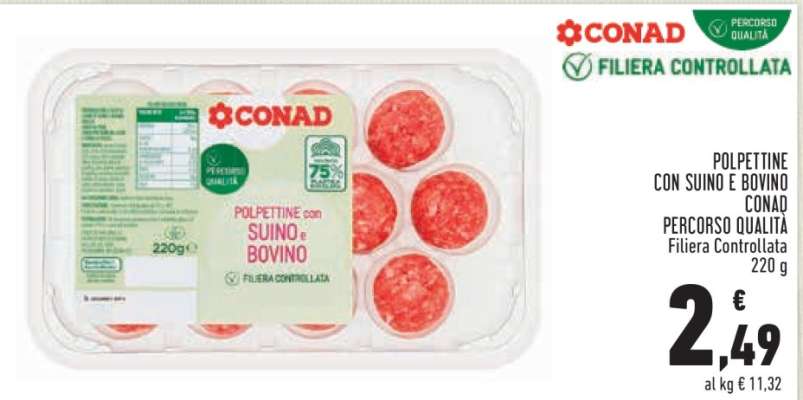 POLPETTINE CON SUINO E BOVINO