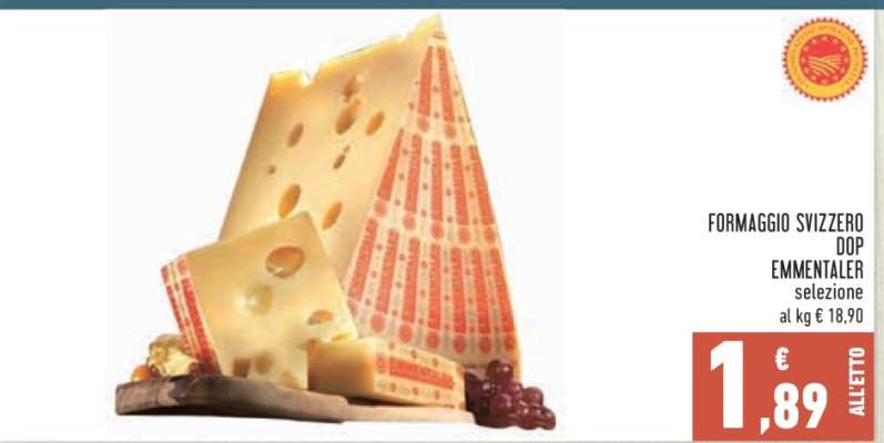 FORMAGGIO SVIZZERO DOP EMMENTALER