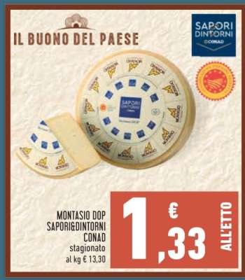 Montasio DOP Sapori&Dintorni Conad