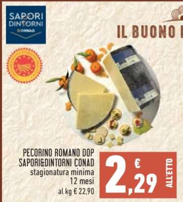 Pecorino Romano DOP Sapori&Dintorni Conad