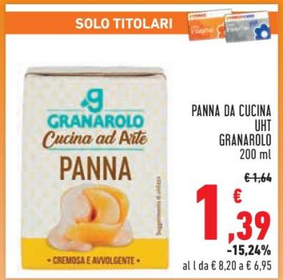 PANNA DA CUCINA UHT GRANAROLO