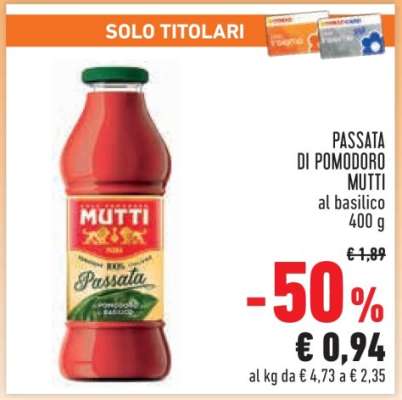 PASSATA DI POMODORO MUTTI