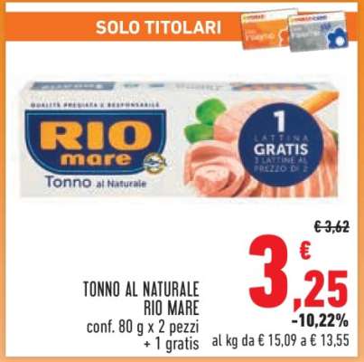 Tonno al Naturale Rio Mare