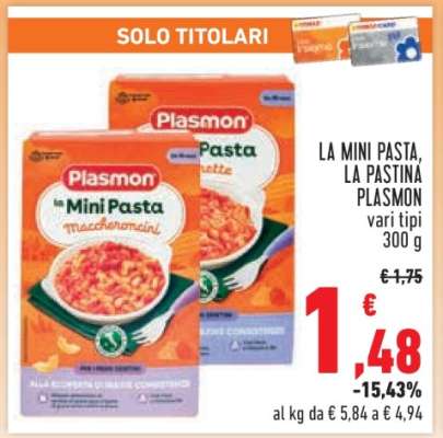 LA MINI PASTA, LA PASTINA PLASMON