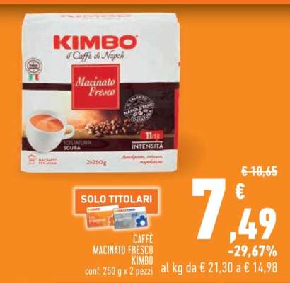 Caffè Macinato Fresco Kimbo