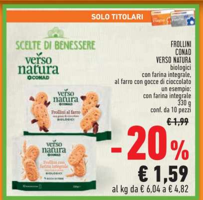FROLLINI CONAD VERSO NATURA