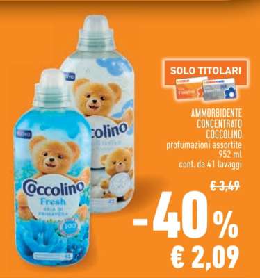 Ammorbidente Concentrato Coccolino