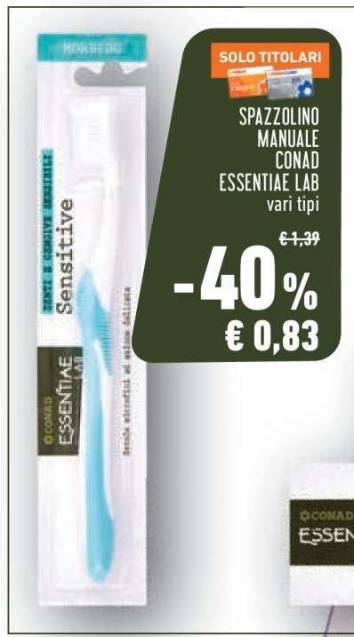 Spazzolino Manuale Conad Essentiae Lab