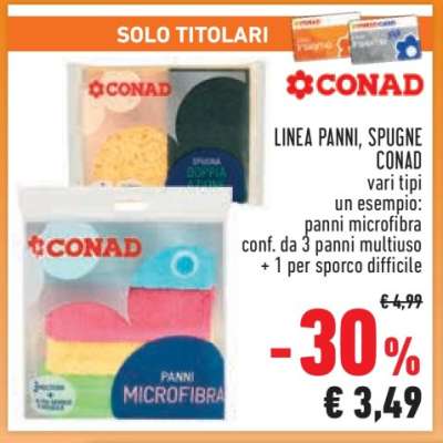 LINEA PANNI, SPUGNE CONAD