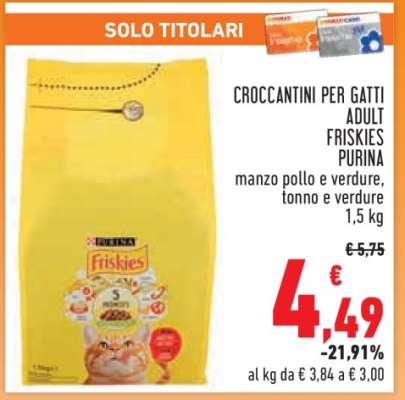Croccantini per Gatti Adult Friskies Purina