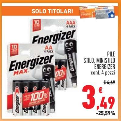 Pile Stilo, Ministilo Energizer