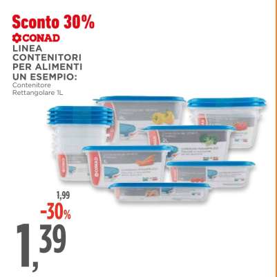CONAD LINEA CONTENITORI PER ALIMENTI