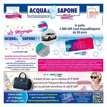 Volantino Acqua & Sapone - 19/5/2025 - 1/6/2025.