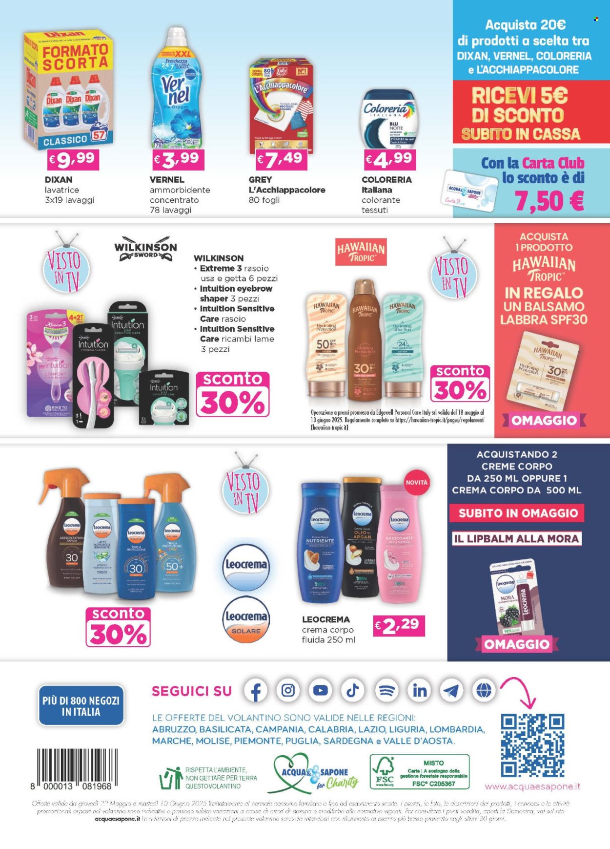 Volantino Acqua & Sapone - 22/5/2025 - 10/6/2025. Pagina 1