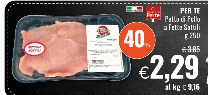 Petto di pollo a fette sottili