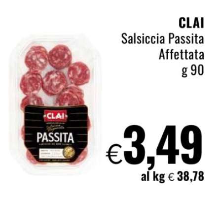 CLAI Salsiccia Passita Affettata