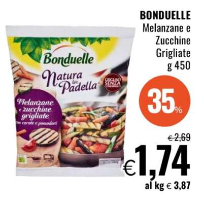 BONDUELLE MELANZANE E ZUCCHINE GRIGLIATE