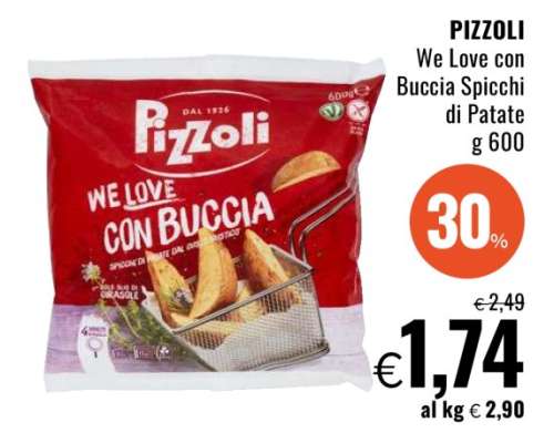 PIZZOLI We Love con Buccia Spicchi di Patate