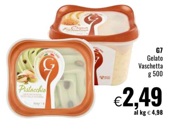 G7 Gelato Vaschetta