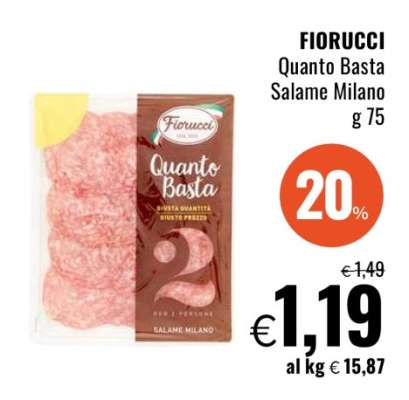 FIORUCCI Quanto Basta Salame Milano