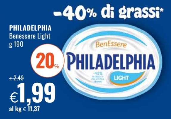 PHILADELPHIA Benessere Light