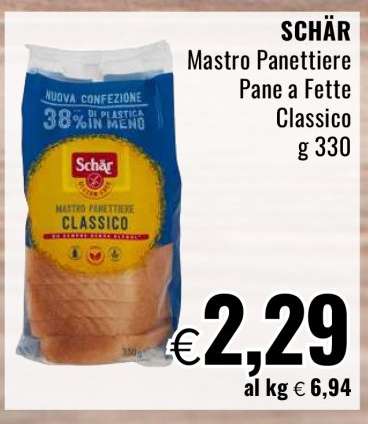 SCHÄR Mastro Panettiere Pane a Fette Classico