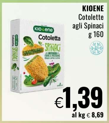 KIOENE Cotolette agli Spinaci