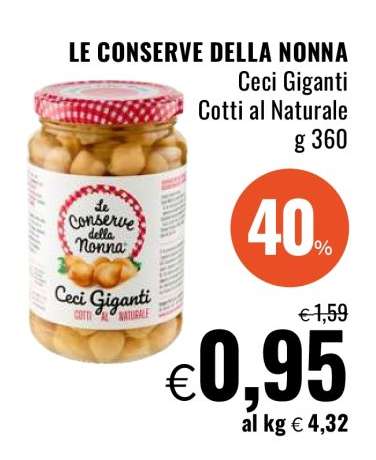 LE CONSERVE DELLA NONNA Ceci Giganti Cotti al Naturale