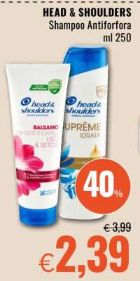 HEAD & SHOULDERS Shampoo Antiforfora