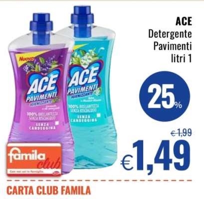 ACE Detergente Pavimenti litri 1