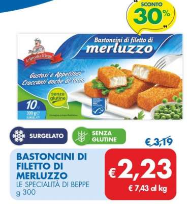 BASTONCINI DI FILETTO DI MERLUZZO