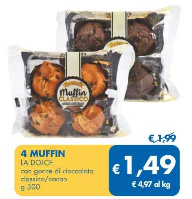 4 MUFFIN LA DOLCE