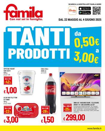 Volantino Famila - 22/5/2025 - 4/6/2025.