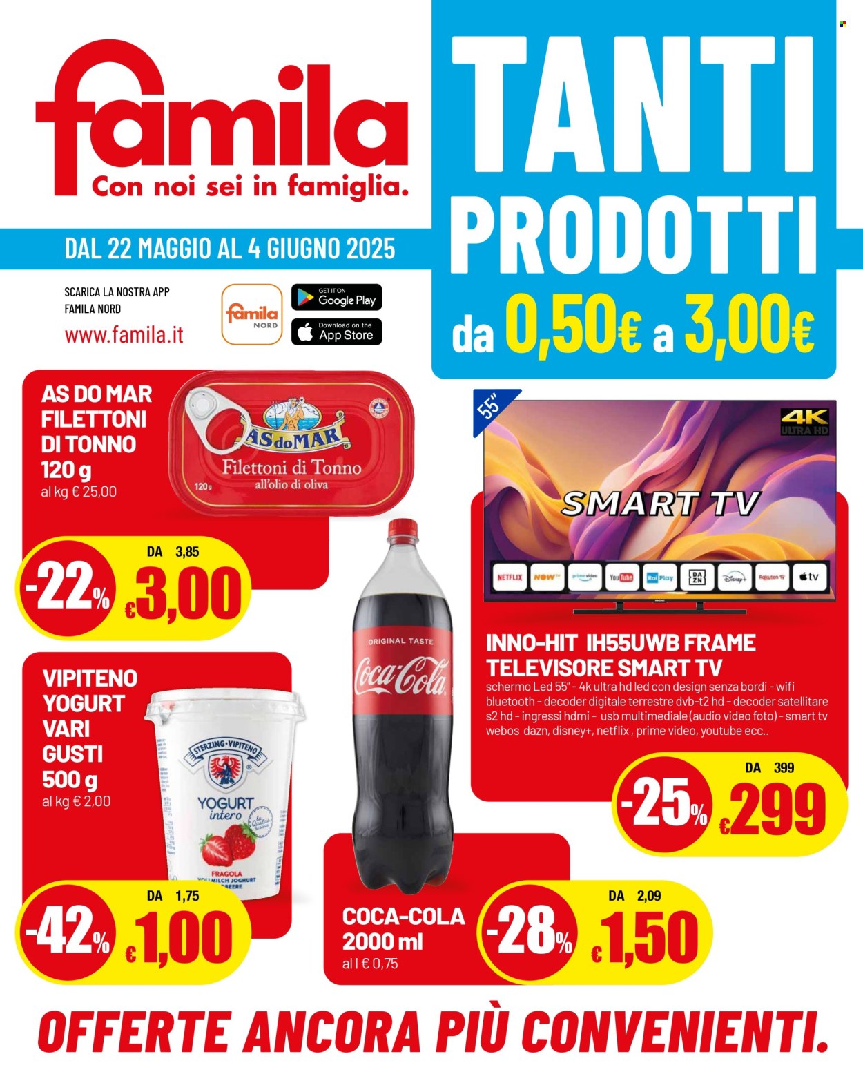Volantino Famila - 22/5/2025 - 4/6/2025. Pagina 1