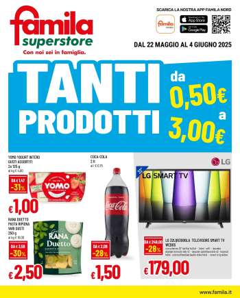 Volantino Famila - 22/5/2025 - 4/6/2025.