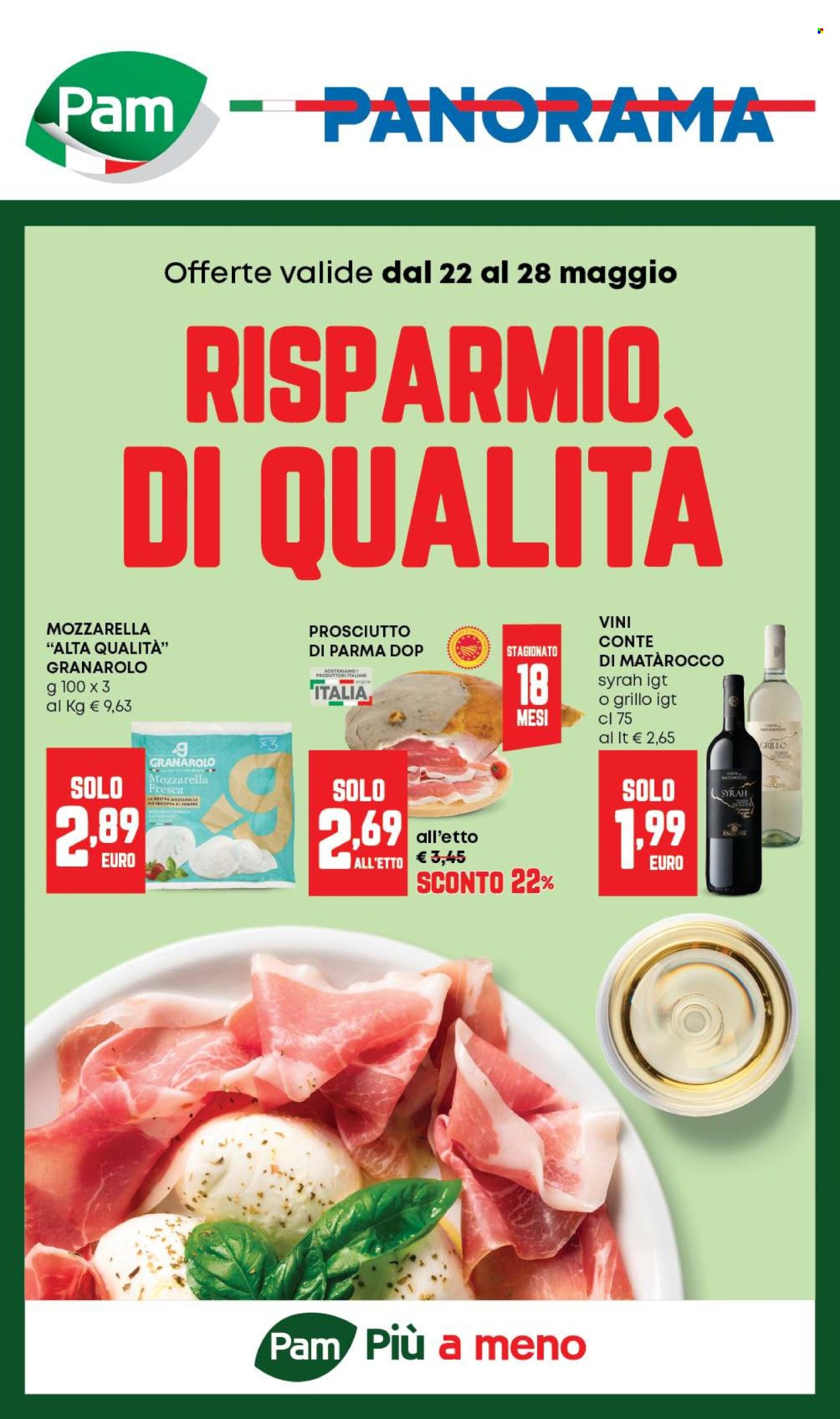 Volantino Pam Panorama - 22/5/2025 - 28/5/2025. Pagina 1