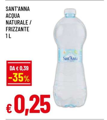SANT'ANNA ACQUA NATURALE / FRIZZANTE 1 L
