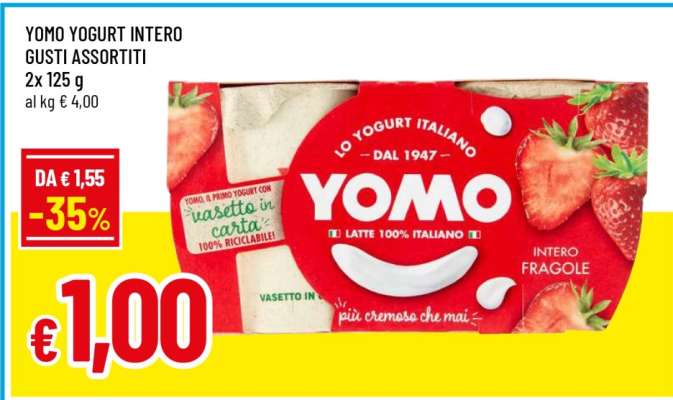YOMO Yogurt Intero Gusti Assortiti