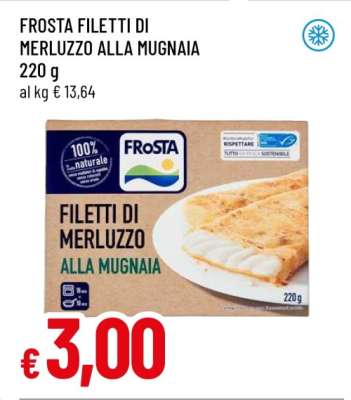 FROSTA FILETTI DI MERLUZZO ALLA MUGNAIA