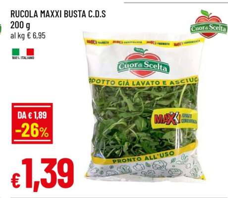 RUCOLA MAXXI BUSTA C.D.S