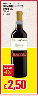 COLLE DEI CIPRESSI BONARDA DELL'OLTREPO PAVESE DOC