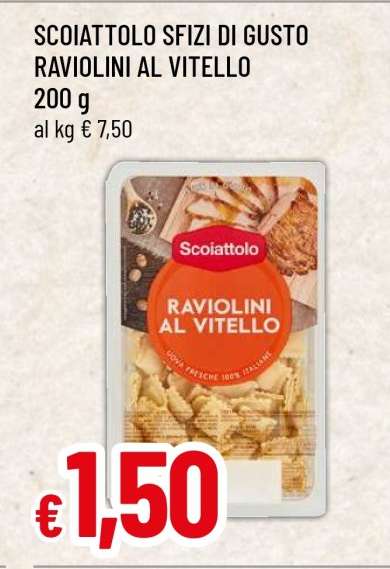 Scoiattolo Sfizi di Gusto Raviolini al Vitello