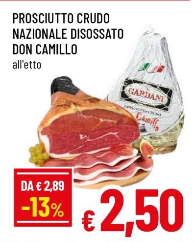 PROSCIUTTO CRUDO NAZIONALE DISOSSATO DON CAMILLO